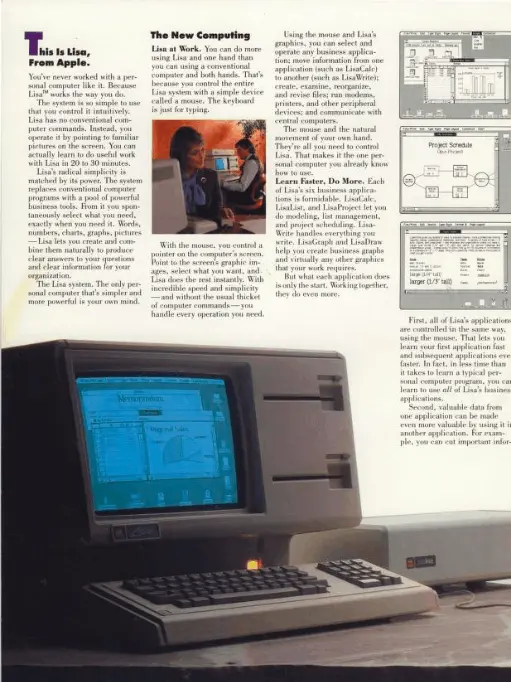 The Mac's ambitious and frustrated aunt, the Apple Lisa