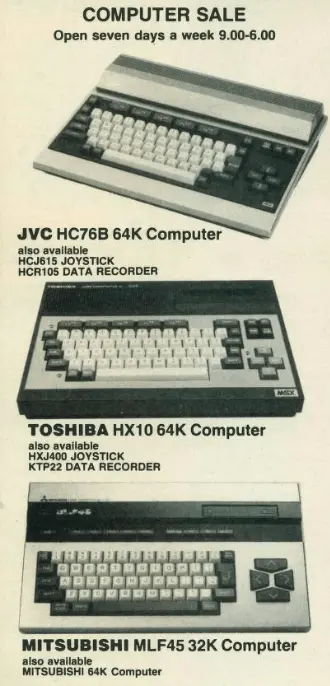 Toshiba, JVC, and Mitsubishi