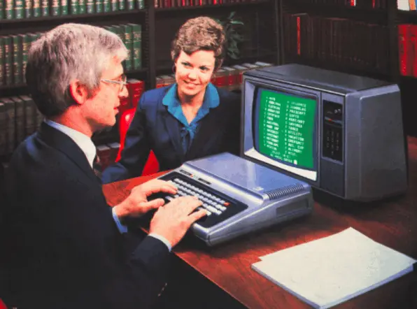 When the color TRS-80 came out, it only supported upper case letters. This poor lawyer invested $399.00. He can play games, but not lower case characters in his court filings. That's fine, he really doesn't have a printer anyways