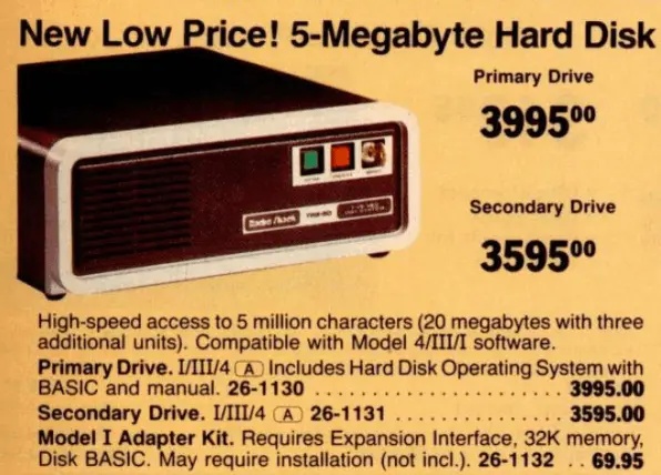 5 MB Disk Drive