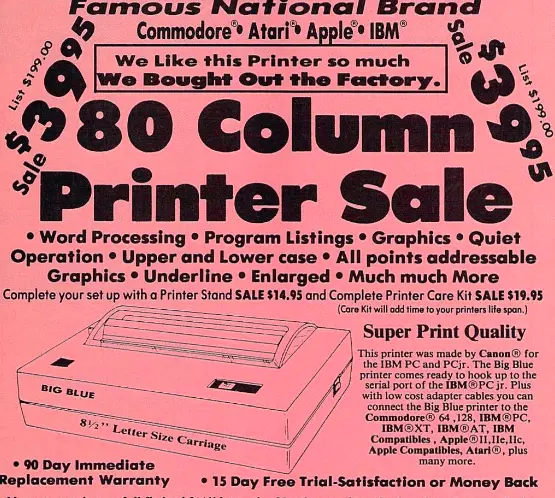 Printer Sale