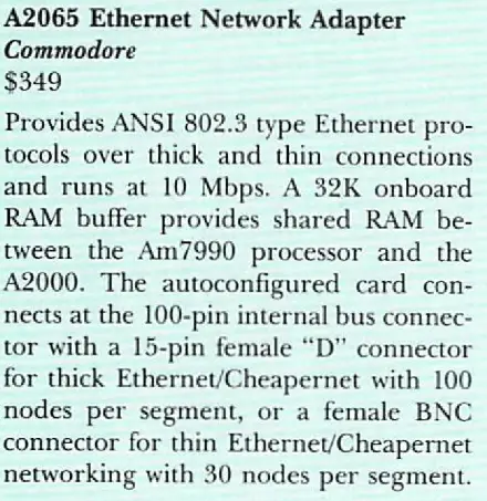Ethernet Adaptor
